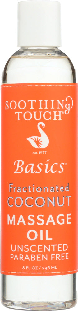 SOOTHING TOUCH: Fractionated Coconut Massage Oil Unscented, 8 fo