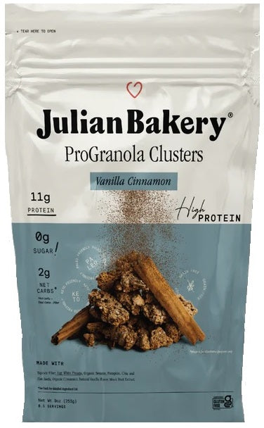 JULIAN BAKERY: ProGranola Vanilla Cinnamon Cluster, 9 oz