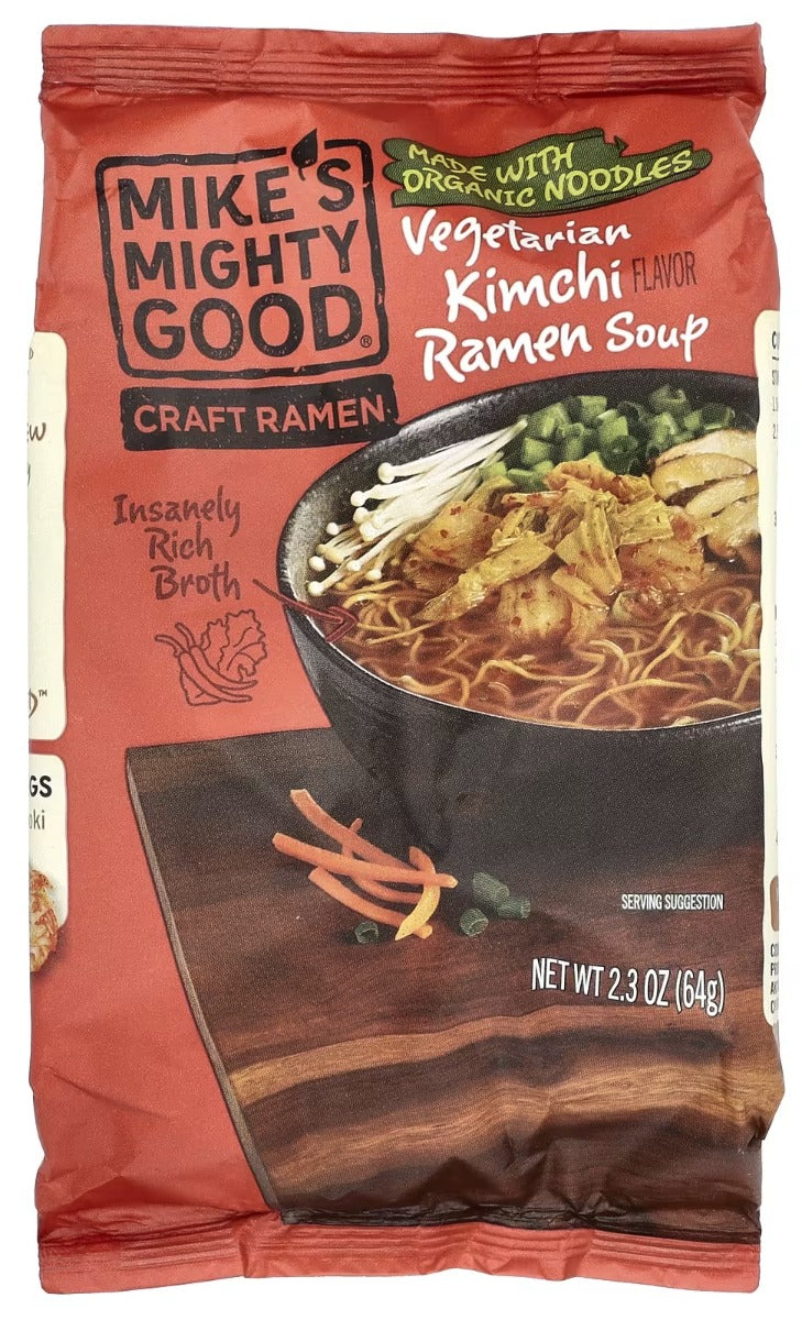MIKES MIGHTY GOOD: Kimchi Vegan Ramen Soup, 2.3 oz