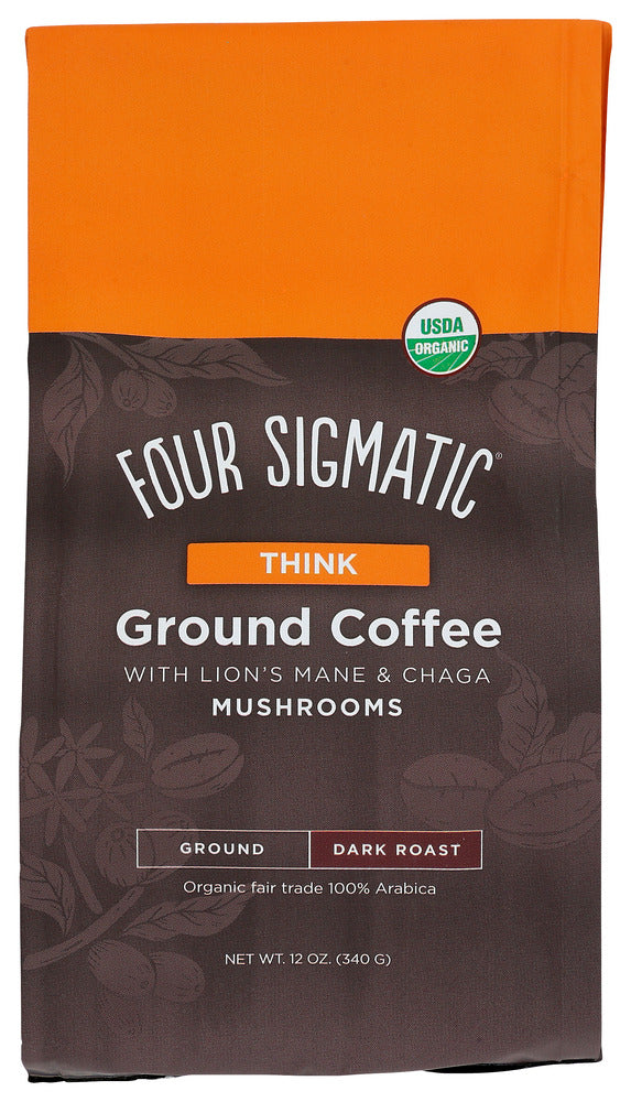 FOUR SIGMATIC: Coffee Grnd W/Lions Mane, 12 oz