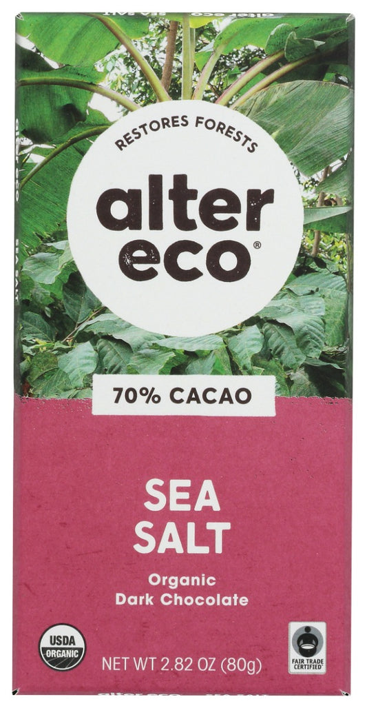 ALTER ECO: Chocolate Organic Deep Dark Sea Salt, 2.82 oz