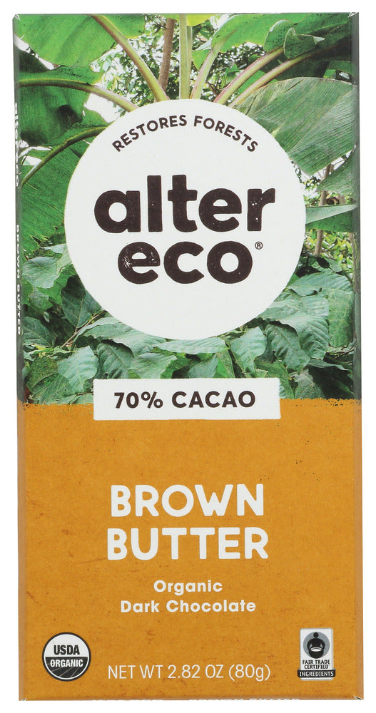 ALTER ECO: Organic Chocolate Dark Salted Brown Butter, 2.82 oz