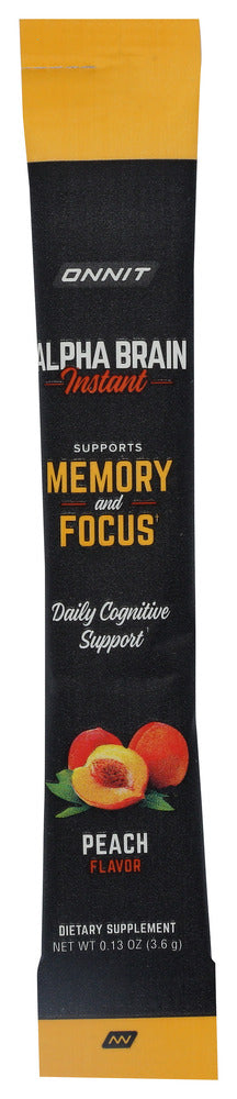 ONNIT: Alpha Brain Pkt Peach, 0.13 oz