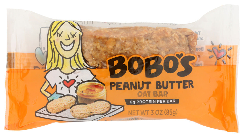 BOBO'S OAT BARS: All Natural Bar Peanut Butter, 3 oz
