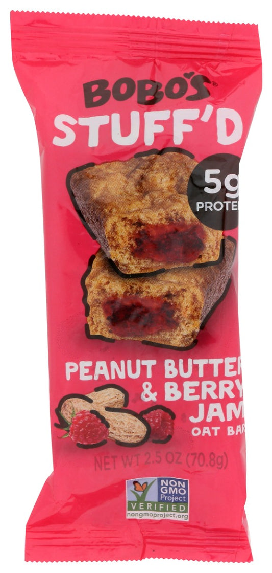 BOBOS OAT BARS: Bars Stuff'd Peanut Butter Filled, 2.5 oz
