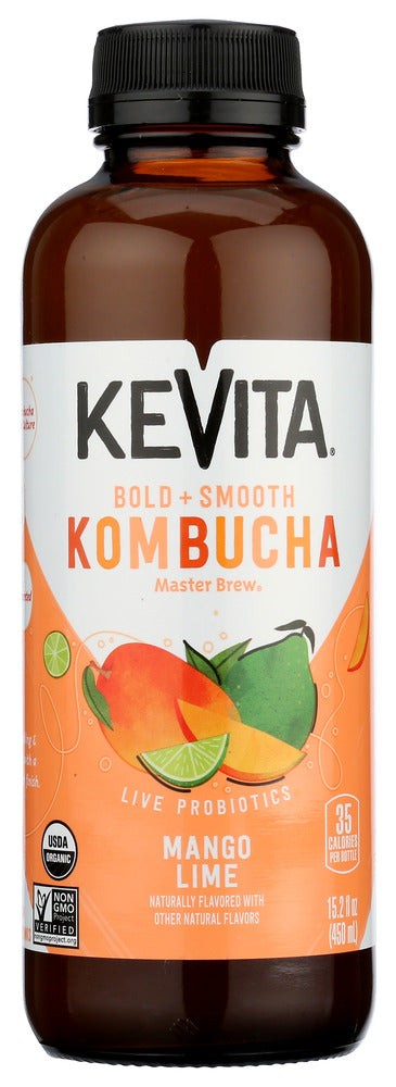 KEVITA: Kombucha Mango Lime, 15.2 fo
