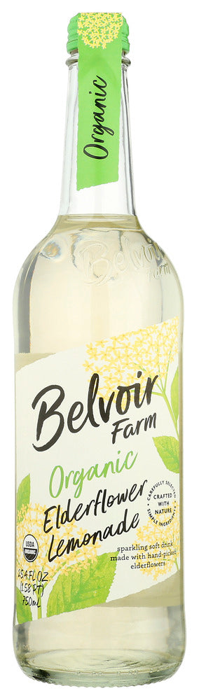 BELVOIR: Organic Elderflower Lemonade Soft Drink, 25.4 fo