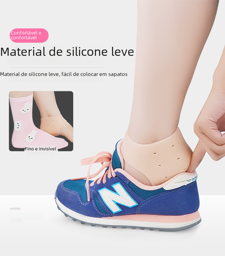 Heel Protector Silicone Sleeve for Cracked Dry Heels