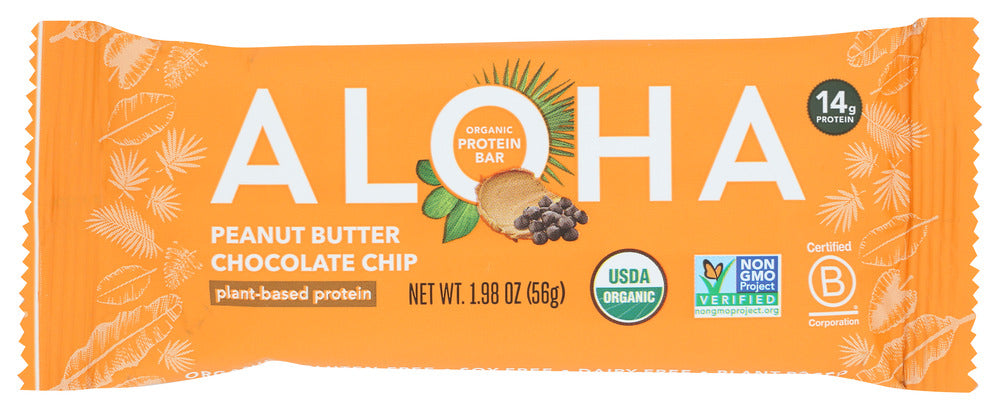 ALOHA: Peanut Butter Chocolate Chip Protein Bar, 1.98 oz