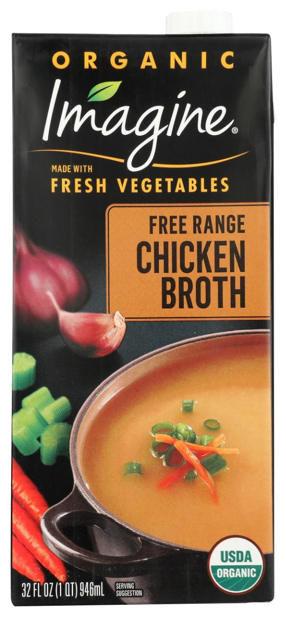 IMAGINE: Organic Free Range Chicken Broth, 32 oz