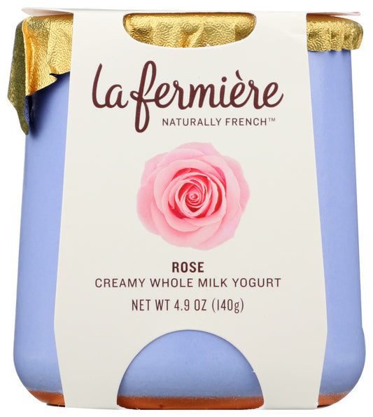 LA FERMIERE: Yogurt French Rose, 4.9 oz