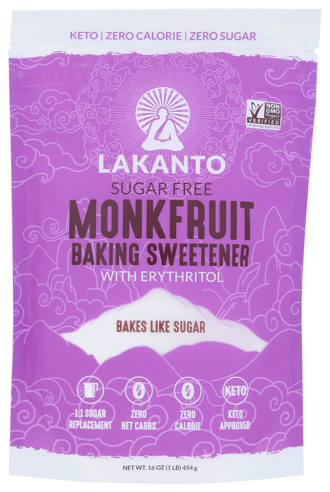 LAKANTO: Sugar Free Monkfruit Baking Sweetener, 16 oz