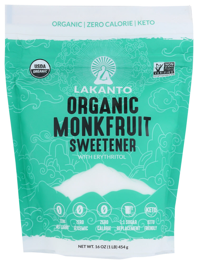 LAKANTO: Monk Fruit Sweetener, 16 oz