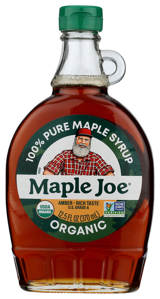 MAPLE JOE: Organic Amber Maple Syrup, 12.5 fo