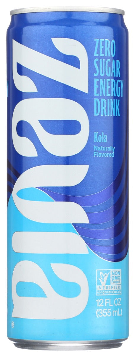 ZEVIA: Energy Kola Zero Calorie, 12 oz