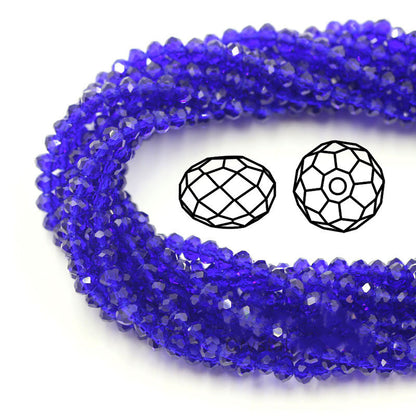 Transparent Crystal Flat Wheel Beads 6mm for DIY Bracelets