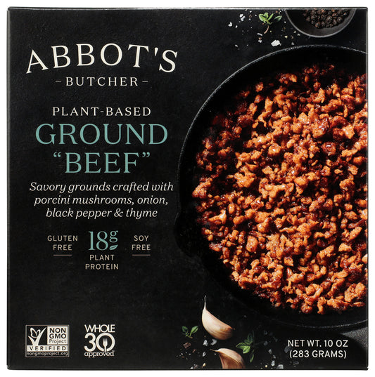 ABBOTS BUTCHER: Plant Based Ground Beef, 10 oz
