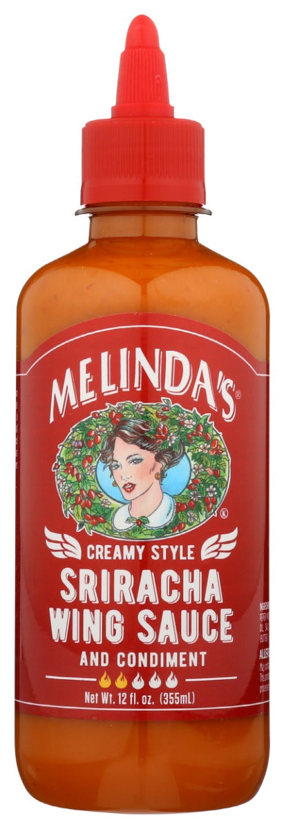 MELINDAS: Creamy Style Sriracha Wing Sauce, 12 oz