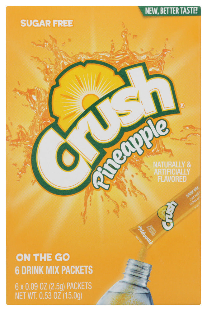 CRUSH: Pineapple Powder Drink Mix 6 Packets, 0.54 oz