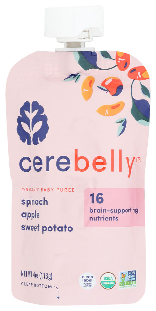 CEREBELLY: Spinach Apple Sweet Potato, 4 oz