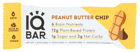 IQ BAR: Peanut Butter Chip Bar, 1.6 oz