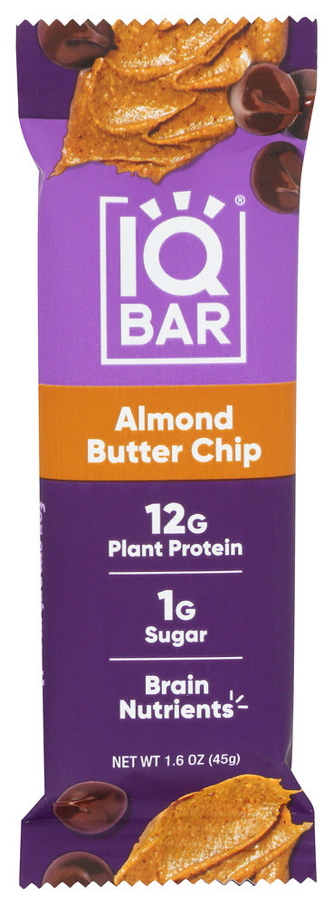 IQ BAR: Almond Butter Chip Bar, 1.6 oz
