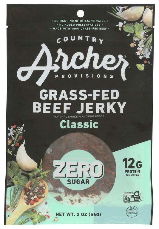 COUNTRY ARCHER: Jerky Beef Classic Ns, 2 oz