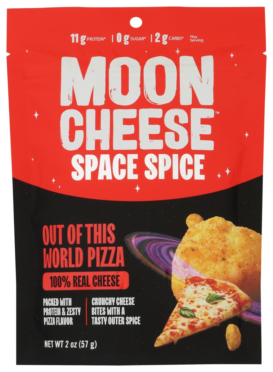 MOON CHEESE: Space Spice Out Of This World Pizza Cheese Snack, 2 oz