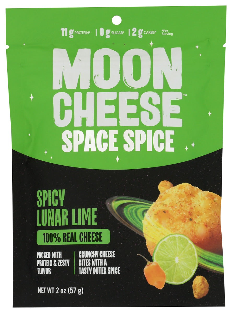 MOON CHEESE: Space Spice Spicy Lunar Lime Cheese Snack, 2 oz