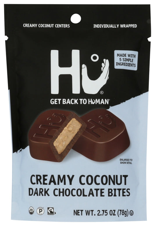 HU: Coconut Dark Chocolate Bites, 2.75 oz