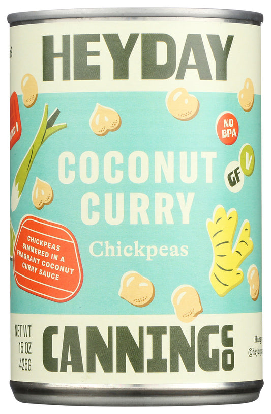 HEYDAY CANNING CO: Chickpeas Coconut Curry, 15 OZ