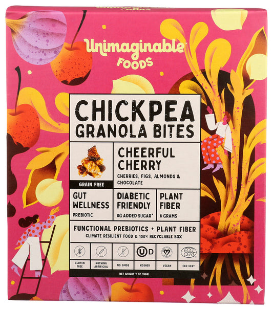 EFFI: Cheerful Cherry Chickpea Granola Bites, 7 oz
