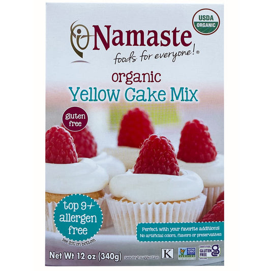 NAMASTE FOODS: Organic Yellow Cake Mix, 12 oz