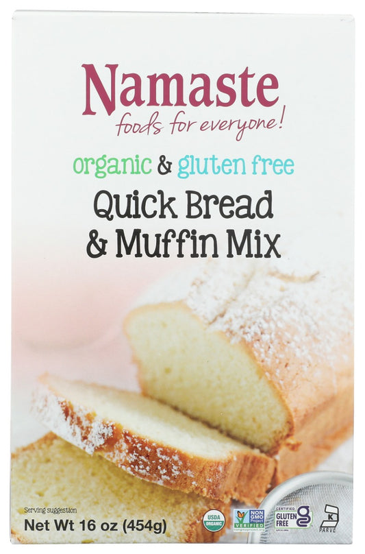 NAMASTE FOODS: Organic Quick Bread and Muffin Mix, 16 oz