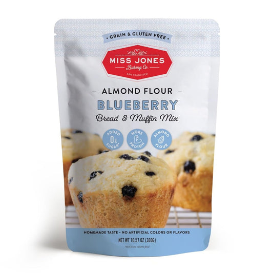 MISS JONES BAKING CO: Blueberry Muffin & Bread Mix, 10.57 oz