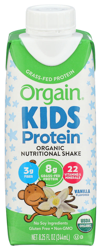 ORGAIN:  Healthy Kids Organic Nutritional Shake Vanilla, 8.25 oz