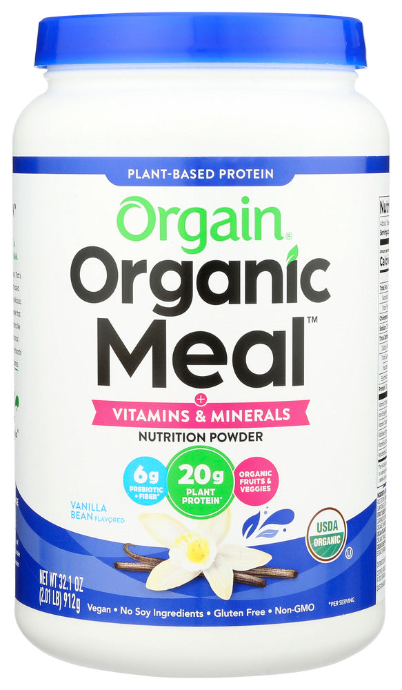 ORGAIN: Organic Meal All-in-one Nutrition Vanilla Bean, 2.01 lb