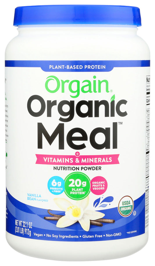 ORGAIN: Organic Meal All-in-one Nutrition Vanilla Bean, 2.01 lb