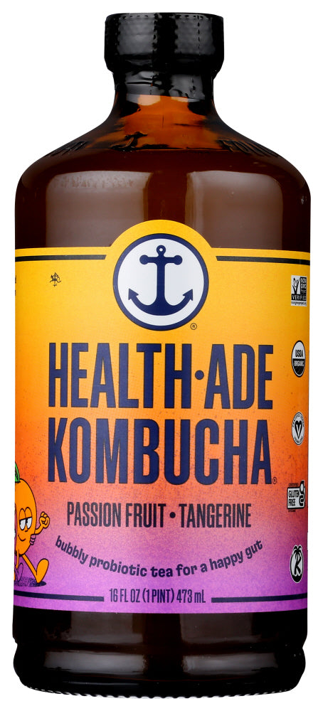 HEALTH ADE: Kombucha Psn Frt Tangrne, 16 oz