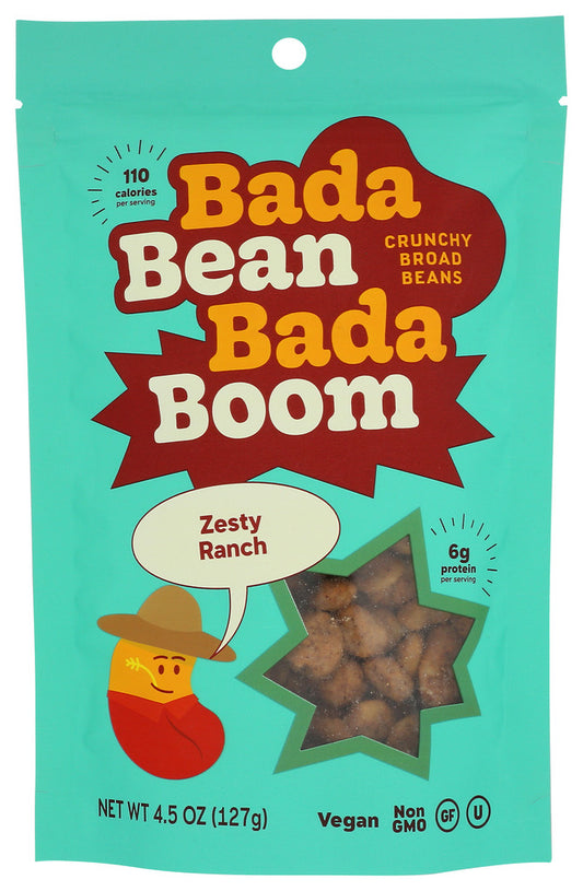 BADA BEAN BADA BOOM: Snack Bean Zesty Ranch, 4.5 oz