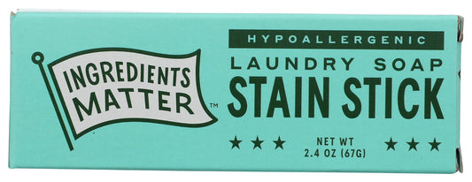 INGREDIENTS MATTER: Stain Stick Laundry Soap, 2.4 oz