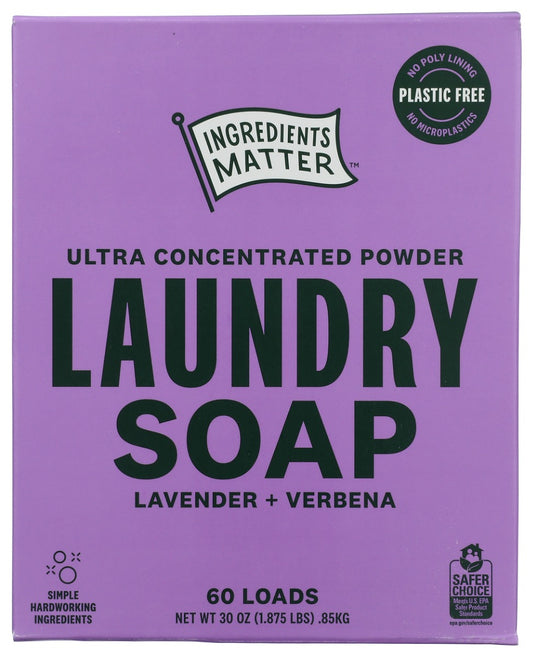 INGREDIENTS MATTER: Lavender Verbena Laundry Powder, 30 oz