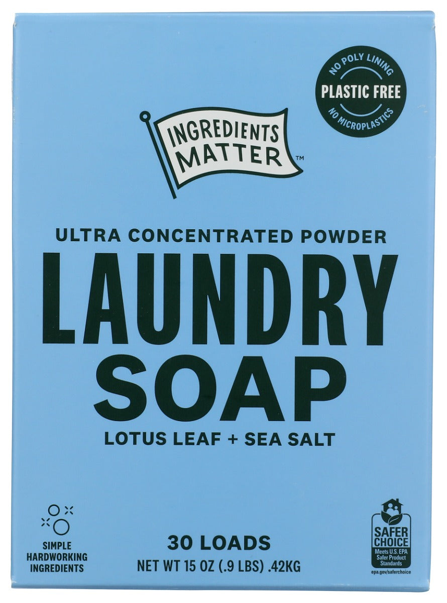 INGREDIENTS MATTER: Lotus Sea Salt Laundry Powder, 15 oz