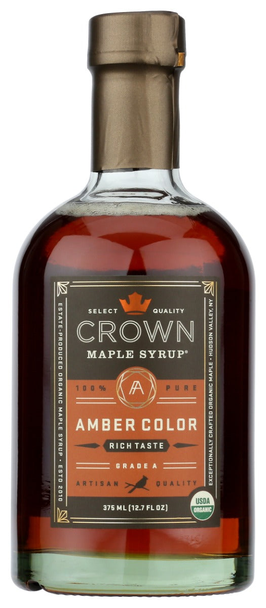 CROWN MAPLE: Amber Color Maple Syrup, 12.7 fo