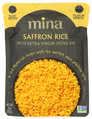 MINA: Saffron Rice with Extra Virgin Olive Oil, 8 oz