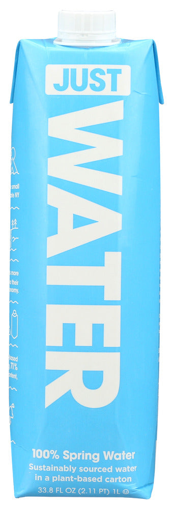 JUST WATER: 100% Spring Water, 33.8 fo