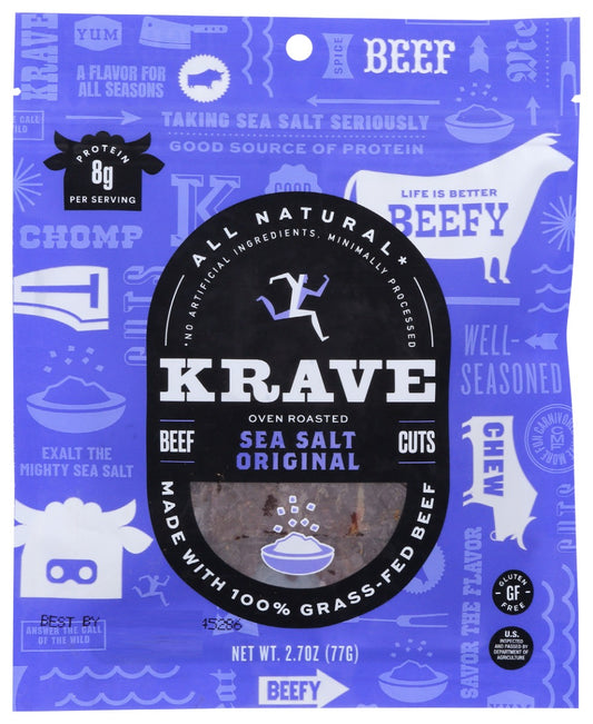 KRAVE: Beef Jerky Sea Salt Original, 2.7 Oz