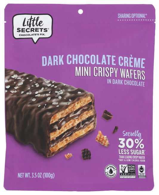 LITTLE SECRETS LLC: Wafer Drk Choc Sslt, 3.5 oz