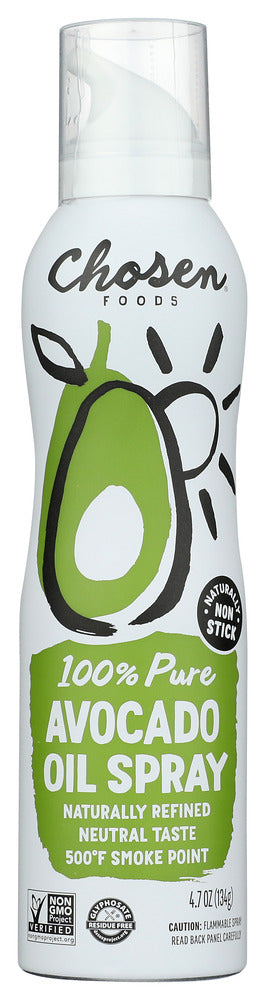 CHOSEN FOODS: 100% Pure Avocado Oil Spray, 140 ml