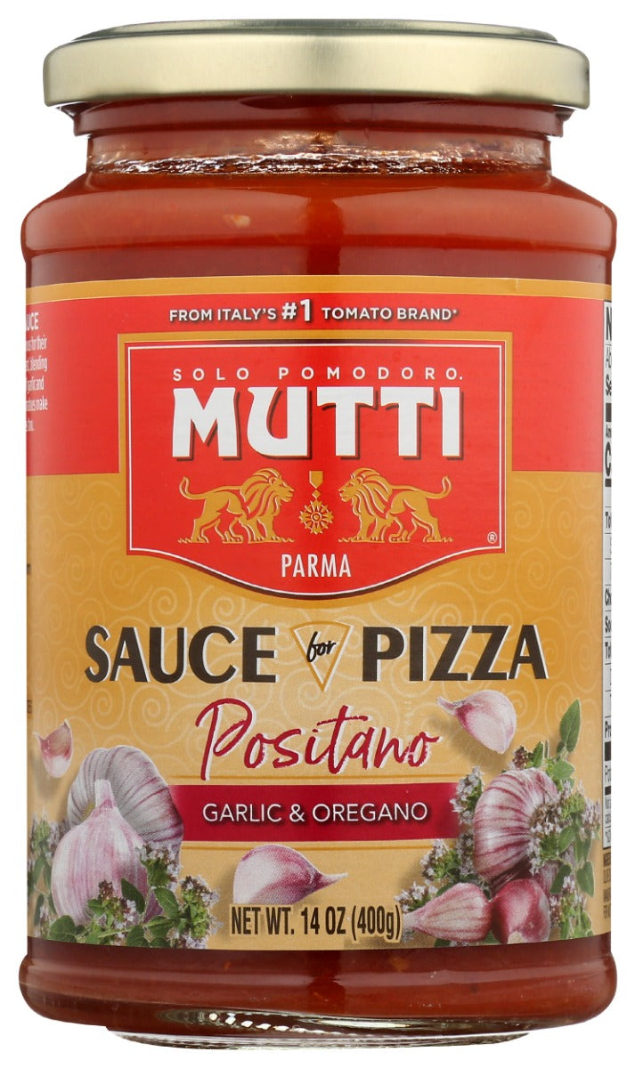 MUTTI: Sauce Pizza Garlic Oregano, 14 Oz